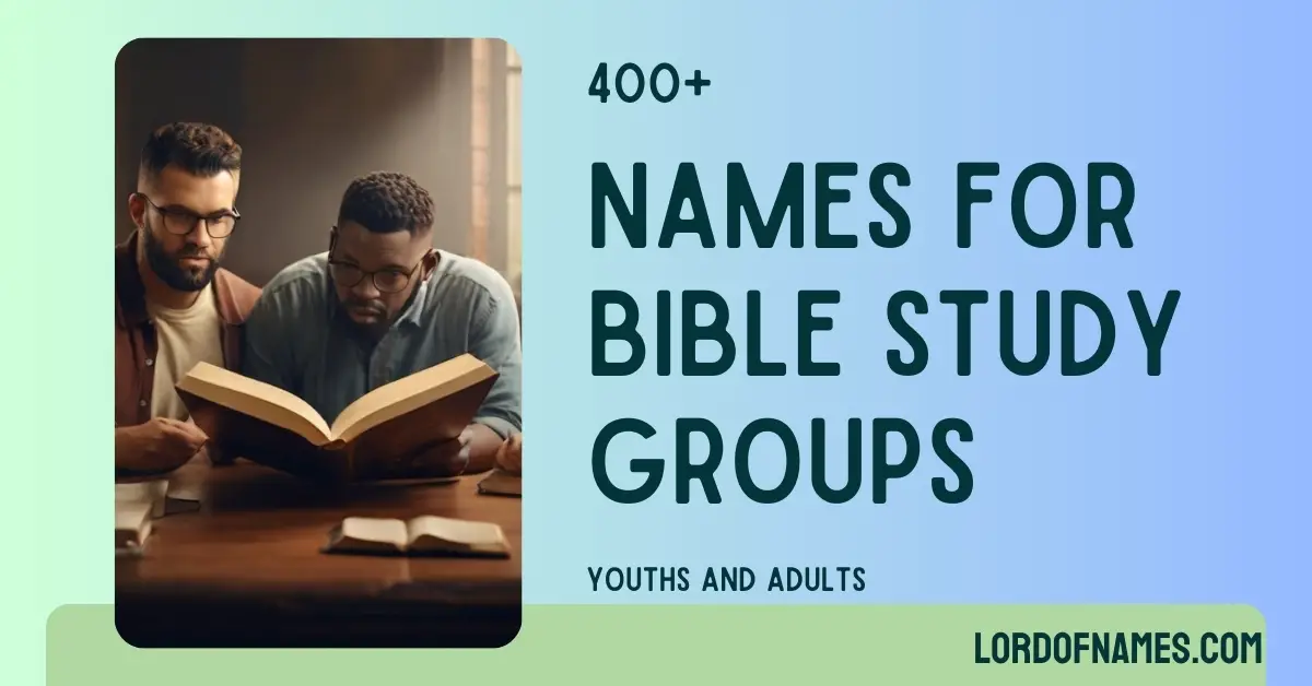 Names for bible study groups