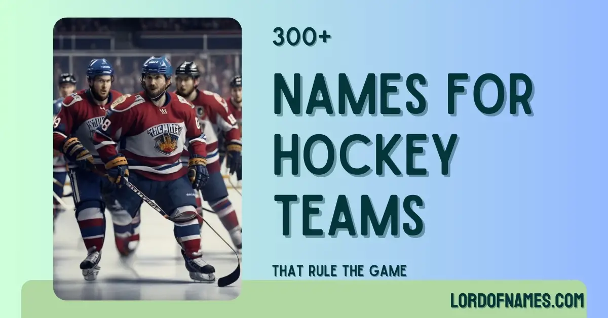 Names for hockey teams
