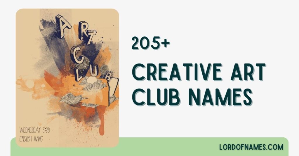 Creative Art Club Names