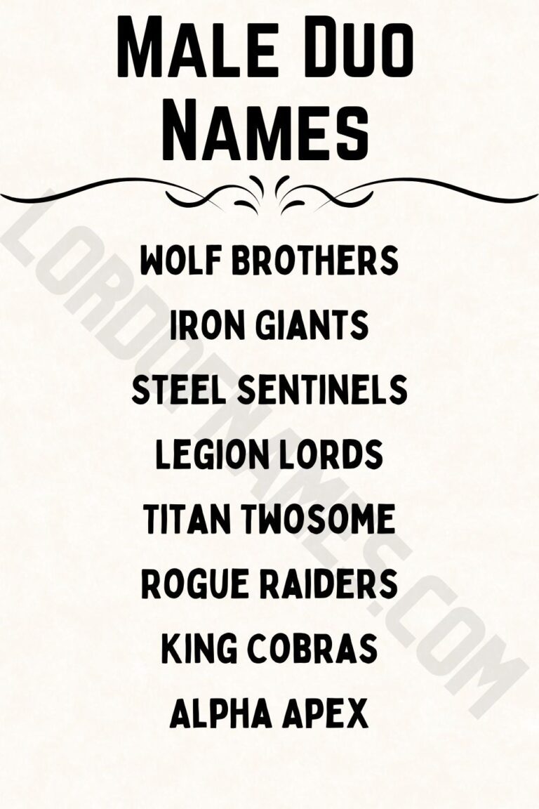 662 Best Duo Names For Team Activities [Duo Name Generator] - Lord Of Names