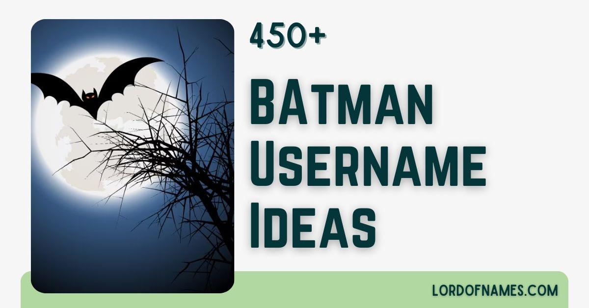 Batman Usernames