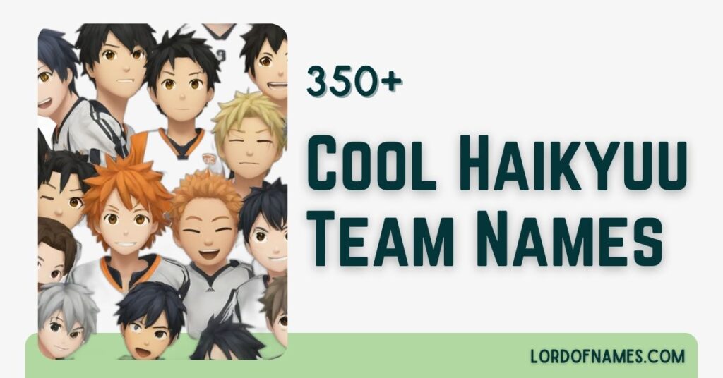 Haikyuu Team Names