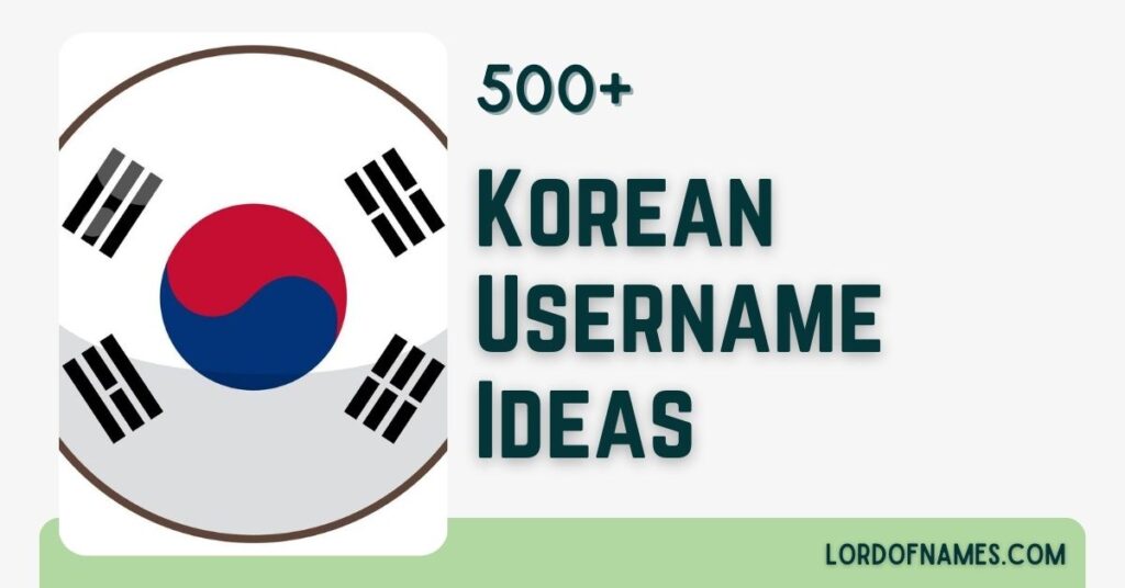 Korean Usernames