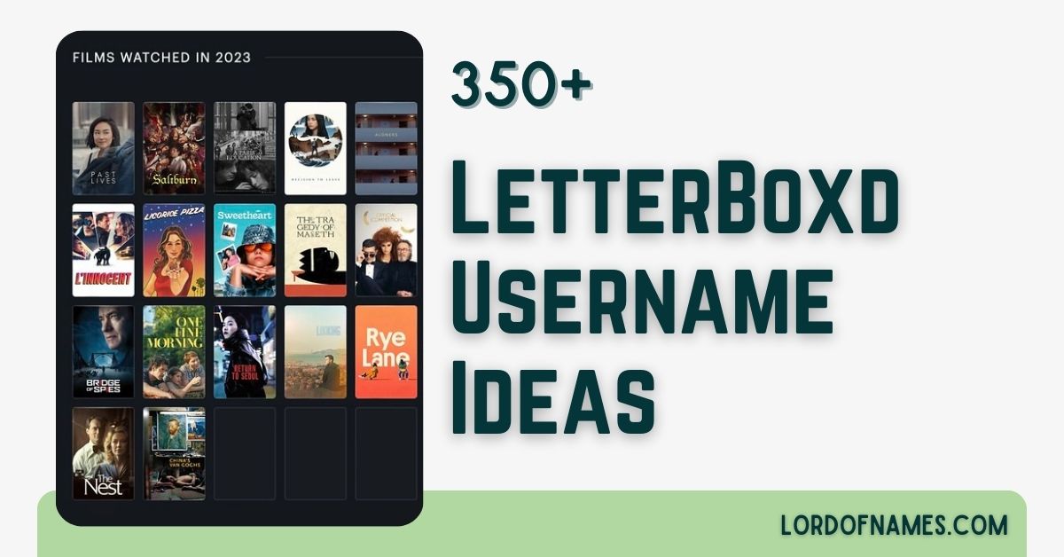 LetterBoxd Usernames