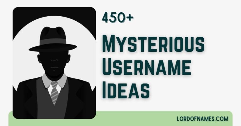 453 Creative Mysterious Usernames For The Intrigued - Lord Of Names
