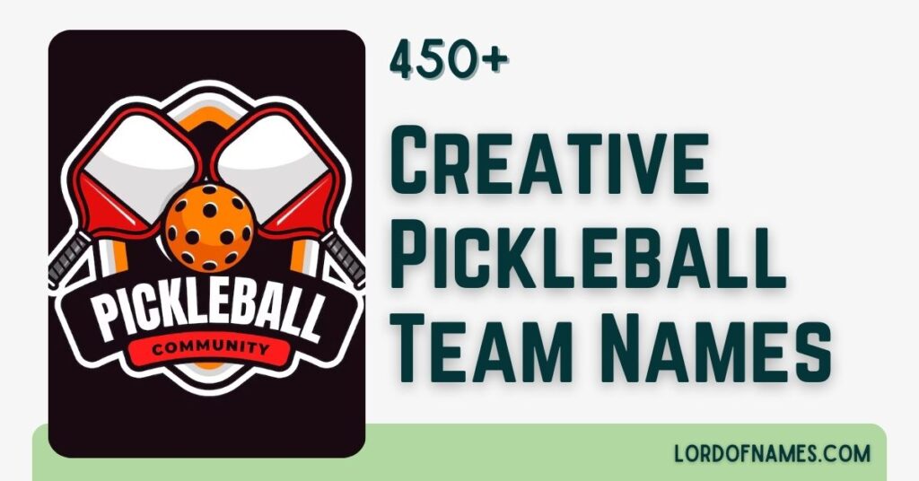 Pickleball Team Names