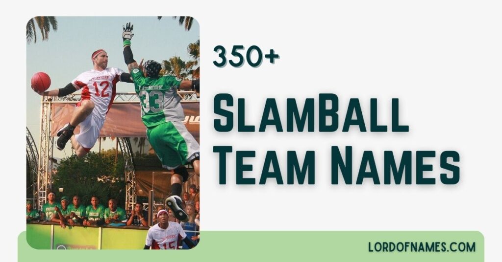 SlamBall Team Names