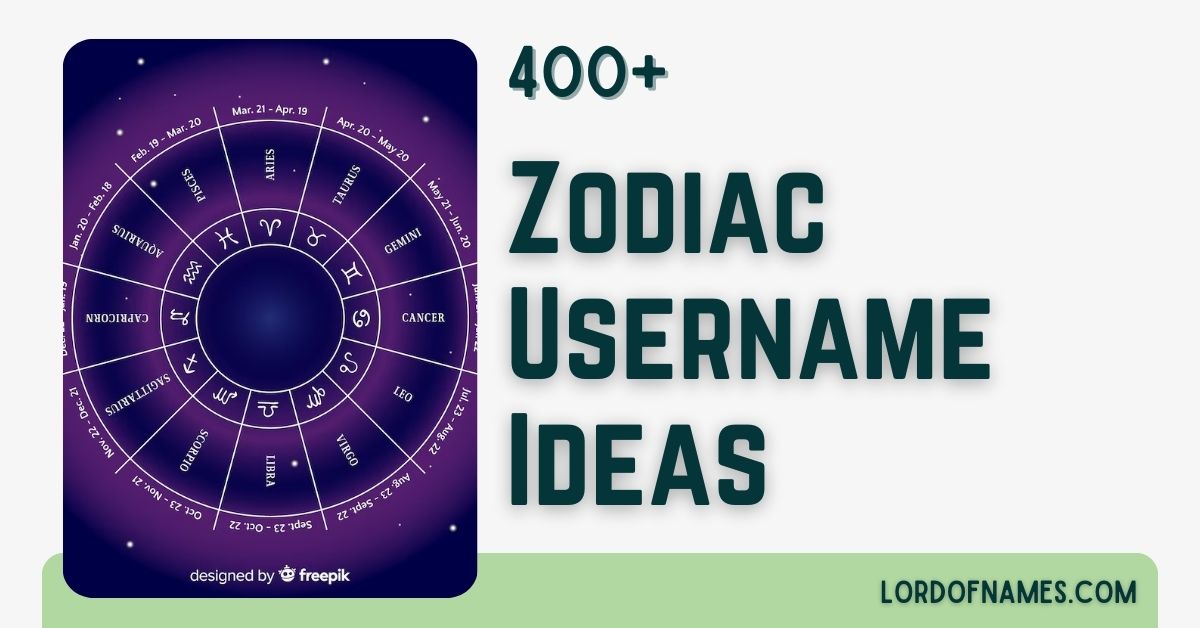 Zodiac Usernames