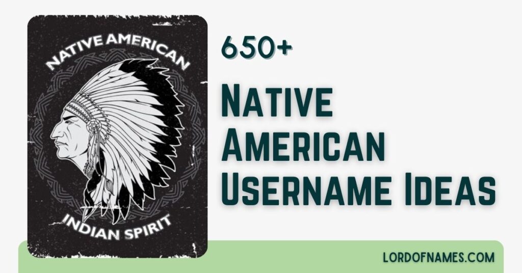 610 Unique Native American Usernames To Honor Your Roots With Style Native American Usernames