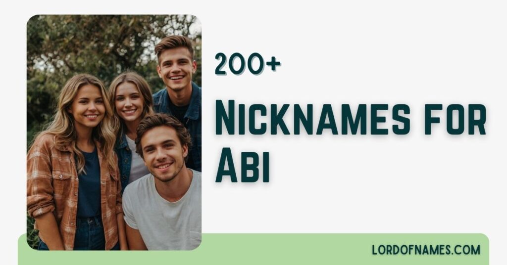 Nicknames for Abi