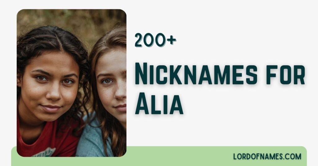 Nicknames for Alia