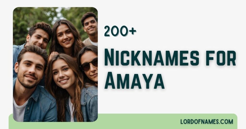 Nicknames for Amaya