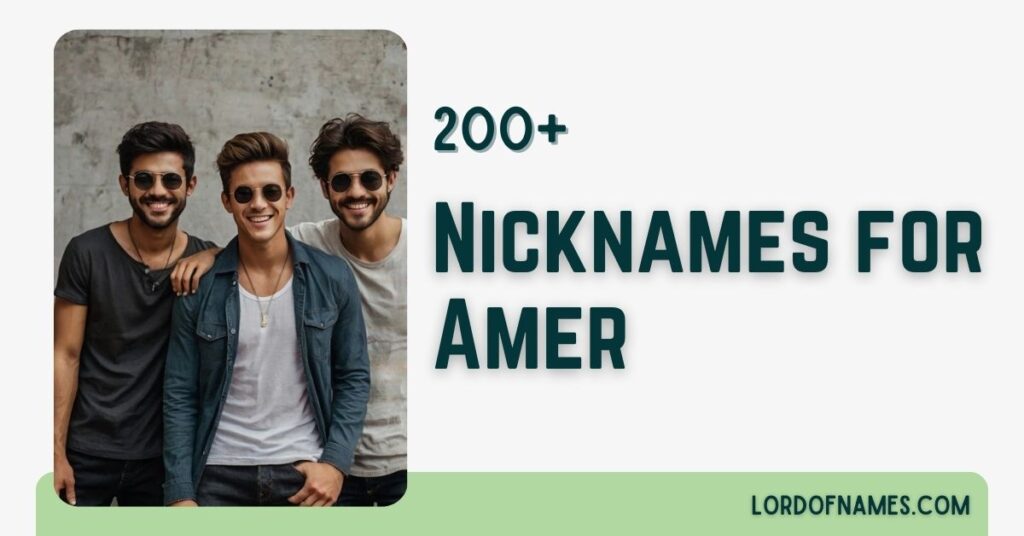Nicknames for Amer