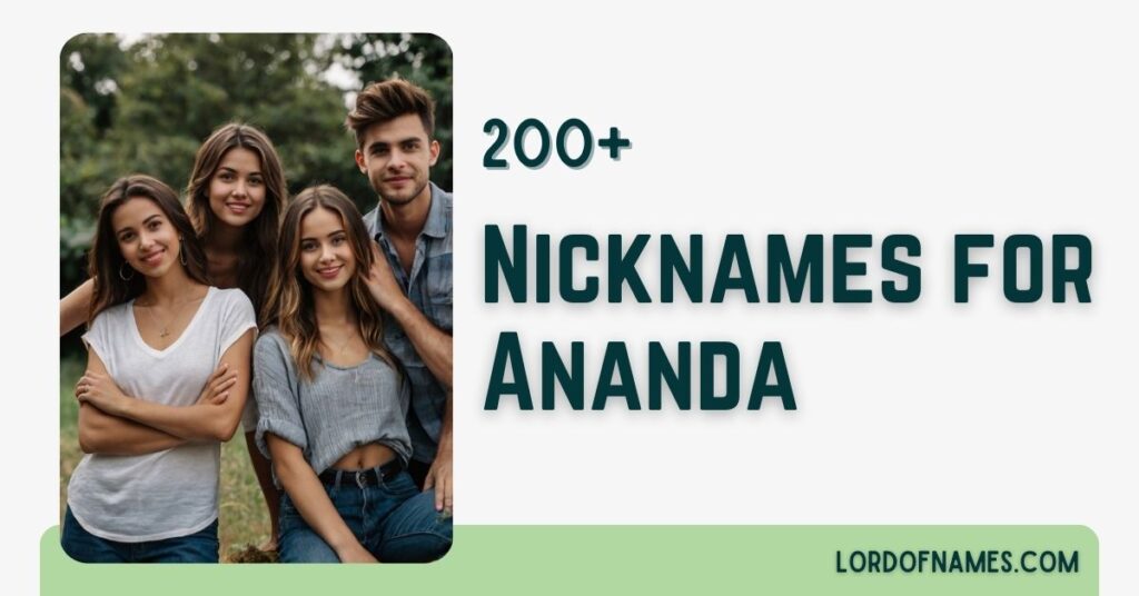 Nicknames for Ananda