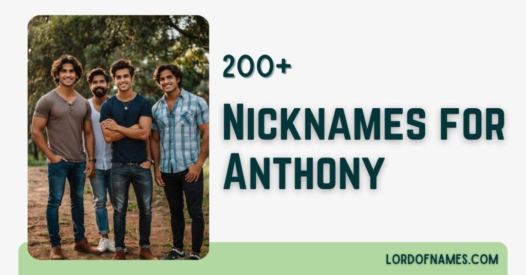 Nicknames for Anthony