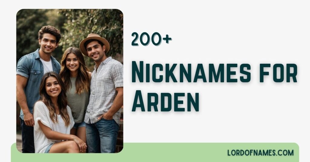 Nicknames for Arden