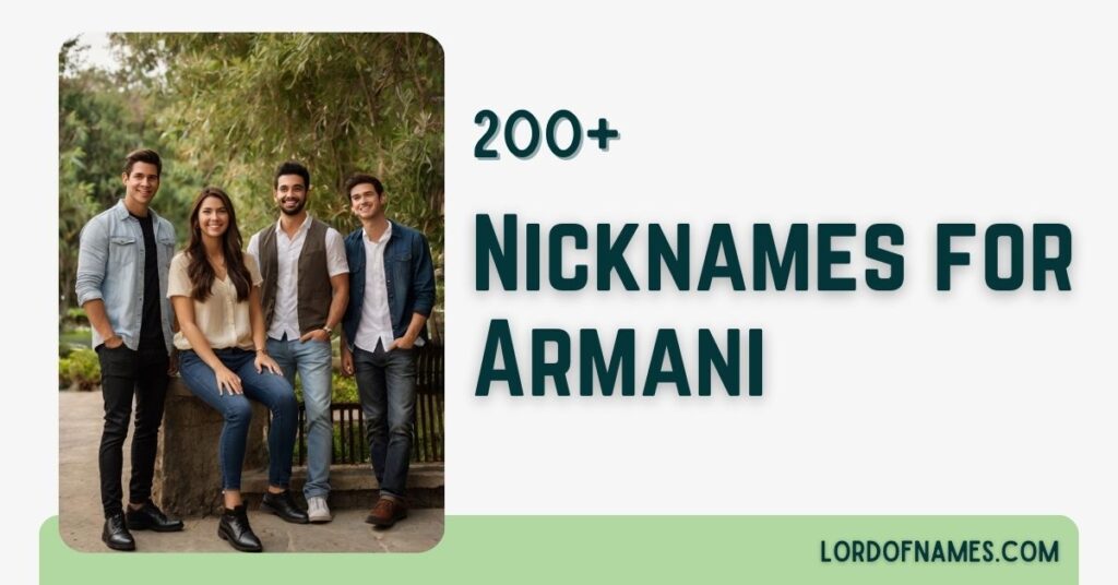 Nicknames for Armani