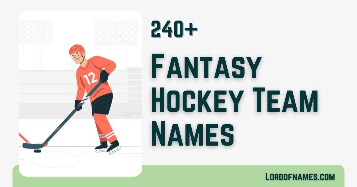 Fantasy Hockey Team Names