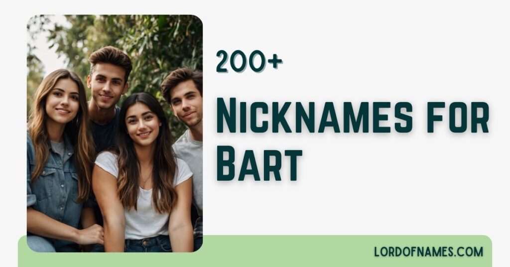 Nicknames for Bart