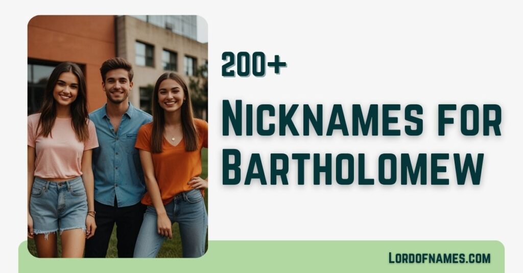 Nicknames for Bartholomew