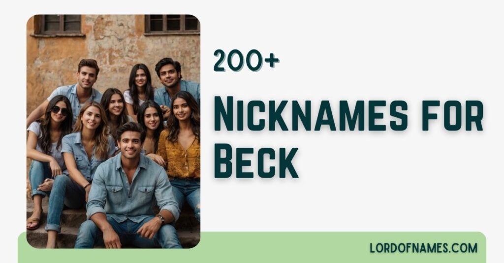 Nicknames for Beck
