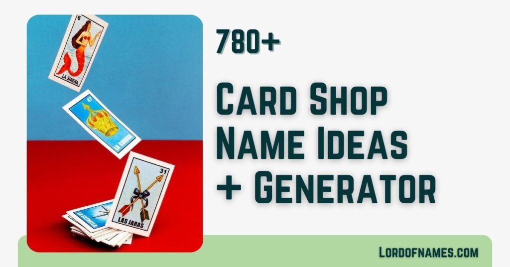 Card Shop Names - LordOfNames
