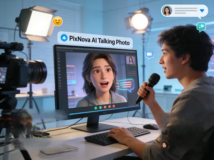 PixNova AI Talking Photo Bring Live-Ready Lip Sync to Any Image